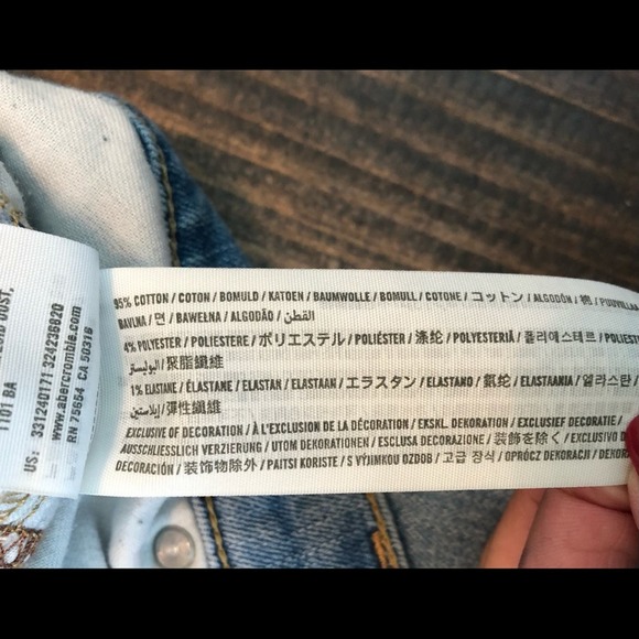 Hollister Light Wash Jeans Mens Size 32 Straight Leg Epic Flex Distressed - Picture 10 of 12